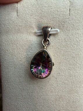 Mystic topaz pendant